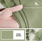 Deconovo Blackout Curtains, Thermal Insulated, W52 x L72 2 Panels, Back Tab - Image 7