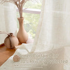 LAMIT Natural Ivory Linen Curtains - Image 5