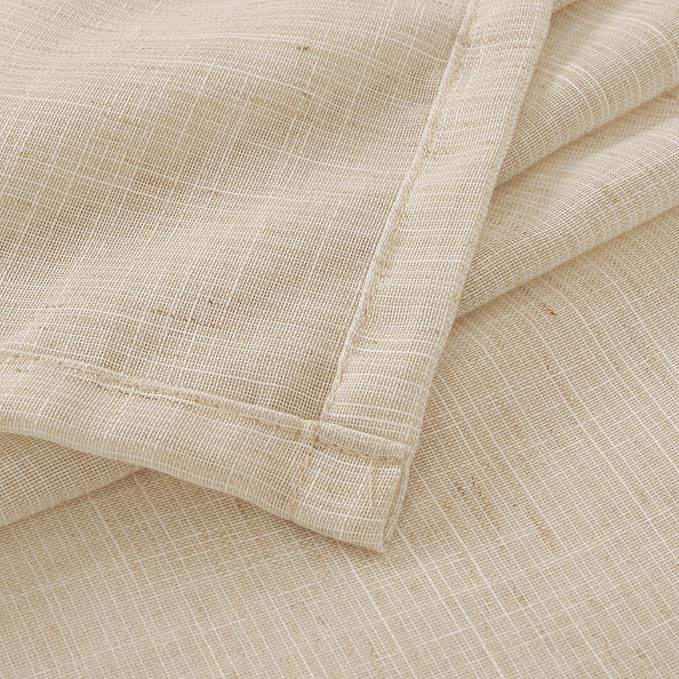 BGment Natural Linen Curtains 48 Inch Length - Image 9