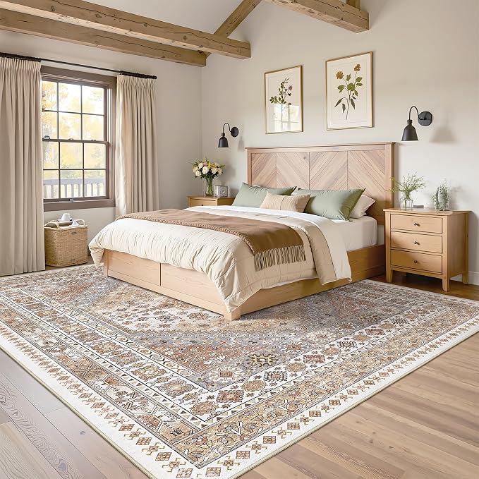 Washable Rugs 8x10 Area Rugs for Living Room, Non-Slip Backing Large Rug for - Image 4