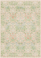 Light Green Bedroom Rug, 7x10 Washable Area Rug Non-Slip - Image 2