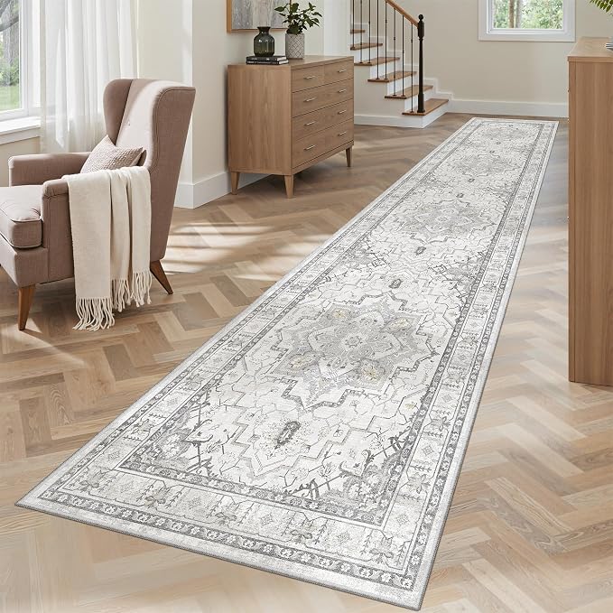 Madane Runner Rugs for Hallway 2x10 Long Washable Non-Slip Hallway Runner Rug by Madane