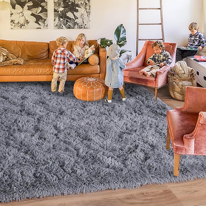Rugs for Living Room 5x7, Soft Shaggy Modern Shag Area Rug for Bedroom - Image 6