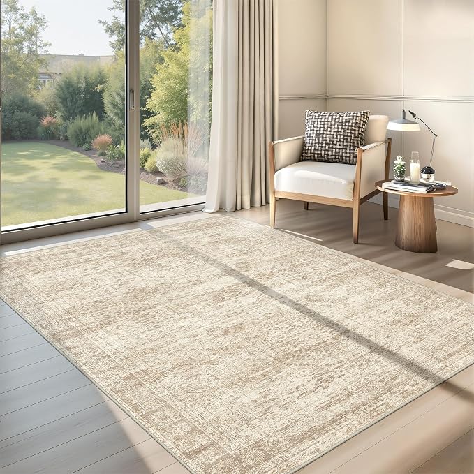 3x5 Washable Area Rug for Entryway, Soft Kitchen Rugs Non Slip for Dining Room - Image 3
