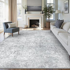 PureCozy 9x12 Area Rug Washable Vintage Living Room Carpet Large Indoor Non by PureCozy