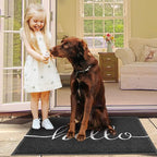 EARTHALL Door Mat Outside Inside Hello Doormat, Durable Floor Mat Non Slip Mat - Image 6