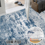 9x12 Area Rug Living Room Rug: Washable Modern Abstract Soft Thin Rug Indoor - Image 8