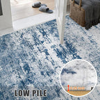 8x10 Area Rug Living Room Rug: Washable Modern Abstract Soft Thin Rug Indoor - Image 8
