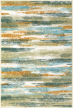 Lansny Modern Abstract 9x12 Large Machine Washable Living Room Rug Non-Slip - Image 9