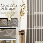 Nanspring Grey Beige Curtains 90 Inches Long - Image 3