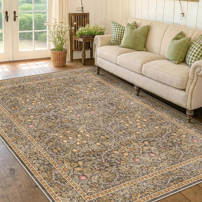 Washable Dining Room Rugs for Under Table by HazoHaus