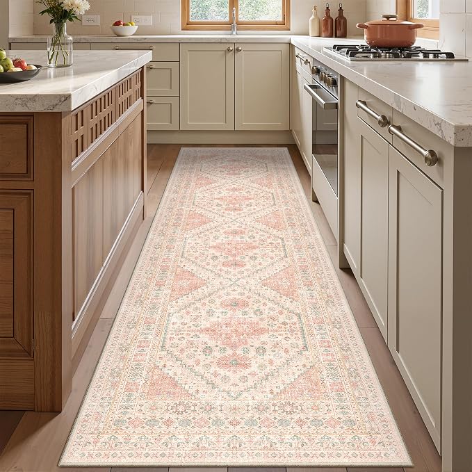 Runner Rug 2x8 Runners for Hallways Non Slip Washable, Vintage Hallway Runner - Image 3