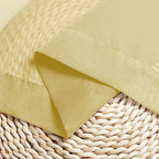 Chyhomenyc Mustard Yellow Sheer Curtains 63 Inches Long, Light Filtering Window - Image 4