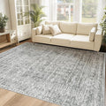 6x9 Area Rugs for Living Room: Washable Moroccan Geometric Boho Rug Farmhouse by VECARF