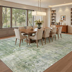 Area Rug 10x12 Vintage Washable Living Room Large Carpet Non Slip Bedroom - Image 4