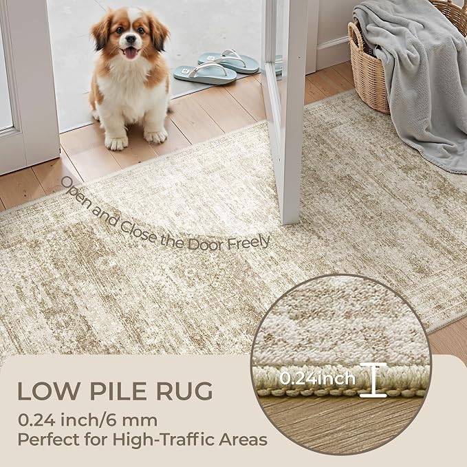 Washable Runner Rug 2.5x14, Non-Slip Long Hallway Runner - Image 6