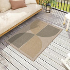 Lahome Enfys Rainbow Front Door Mat, Farmhouse Neutral Non Slip Non Shedding - Image 7