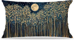 Rustic William Morris Night Moon Forest Green Decor Pillow Covers 12x20 by Unknown