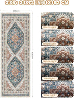 Runner Rug 2x6, Ultra-Thin Entryway Rug Non Slip Washable Rugs - Image 2