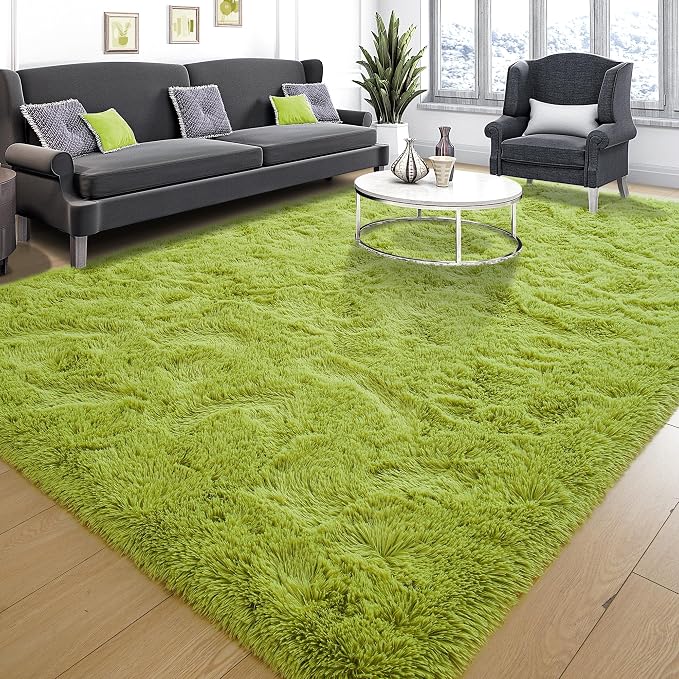 Tepook Fluffy Large Rugs for Living Room, Shag Area Rug 6x9 Soft Carpet for - Image 2