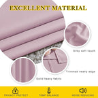 NICETOWN Room Darkening Baby Pink Curtains 63 inch Length - Image 4
