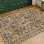 Brown Washable Entry Rug by HazoHaus