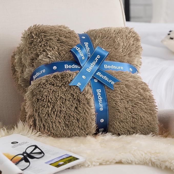 Bedsure GentleSoft Fuzzy Sherpa Faux Fur Twin Blanket, Soft Fleece Plush Warm - Image 5