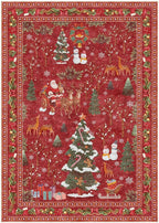 UERMEI Christmas Area Rug Living Room Rugs: 5x7 Neutral Modern Washable Festive - Image 6