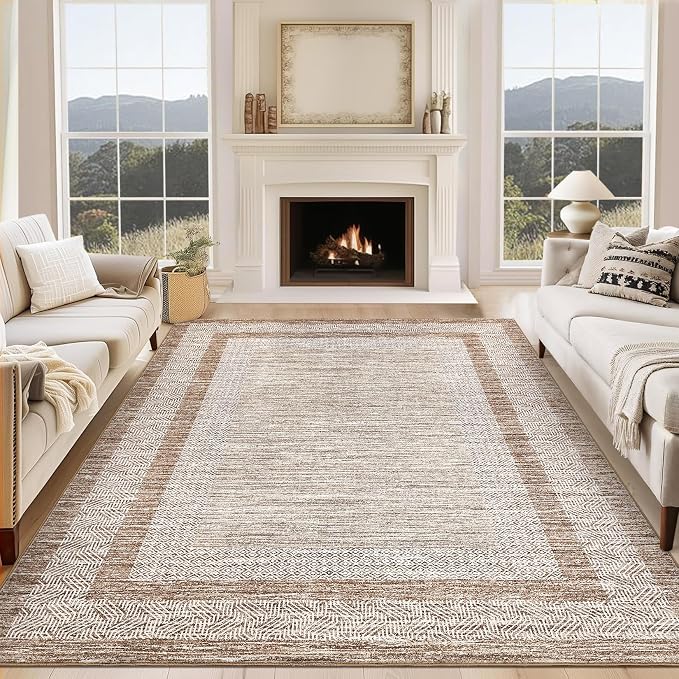 GarveeHome 10x13 Large Washable Geometric Area Rug Non Slip Non Shedding Floor - Image 7
