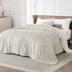 Bedsure GentleSoft Fleece Blanket California King Size Linen - Image 2