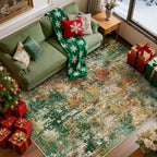 Washable Area Rugs 8'x10' Non-Slip Modern Abstract Soft - Image 9