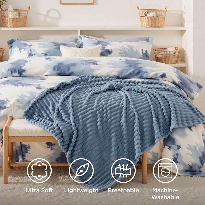 Bedsure GentleSoft Blue Twin XL Blanket - Image 5