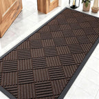 OLANLY Front Door Mat Outside Entrance 59x23, Heavy Duty Sturdy Natural Rubber by OLANLY