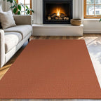 KOZYFLY Washable Area Rug 4x6 ft Non Slip Rubber Backed Living Room Rugs - Image 8