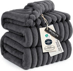 Bedsure GentleSoft Grey Full Blanket by BEDSURE