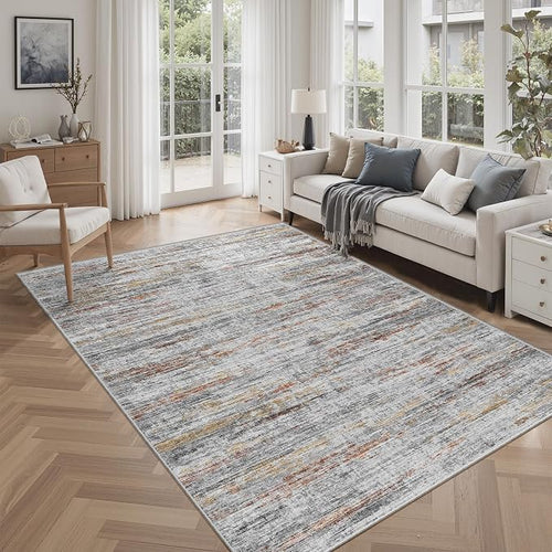 6x9 Area Rugs for Living Room, Non-Slip Modern Abstract Soft Large Washable Rug by Unknown