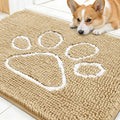 OLANLY Dog Door Mat for Muddy Paws 30x20, Paw Print Design, Absorbs Moisture by OLANLY