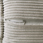 MIULEE Light Grey Corduroy Pillow Covers 16x16 Inch - Image 3
