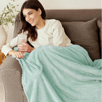 Exclusivo Mezcla Fleece Bed Blanket Twin Size, Super Soft and Warm Blankets - Image 2