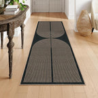 Lahome Enfys Modern Rainbow Hallway Runner Rug, 2x6 Washable Easy Jute Rugs - Image 6