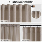 Nanspring Extra Long 120 Inch Curtains - Image 2