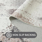 Ompaa Living Room Rug 5x8 Coffee Area Rug Machine Washable Boho Rug Non Slip - Image 8