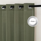 NICETOWN Linen Curtains 84 inch Long, Grommet Thick Linen Blend Window - Image 2