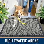 OLANLY Front Door Mat Outside Entrance 47x23, Heavy Duty Sturdy Natural Rubber - Image 5
