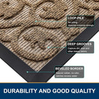 Smiry Welcome Door Mat Outside Entrance, Heavy Duty Trap Dirt and Moisture Easy - Image 5