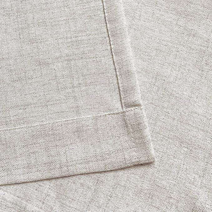 2 Pack Faux Linen Valance for Windows Kitchen Living Room Valances Rod Pocket - Image 5