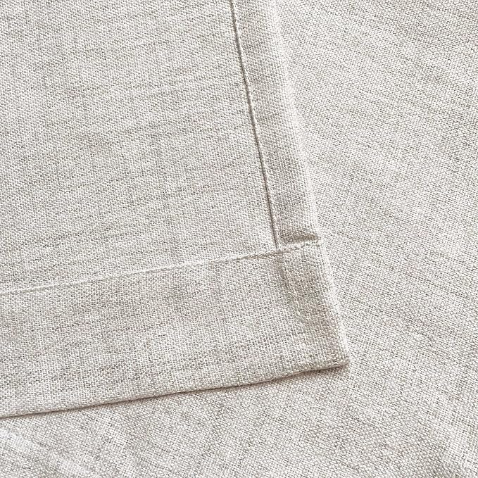 Faux Linen Kitchen Curtains 36 Inch Length Cafe Curtain Tiers - Image 5