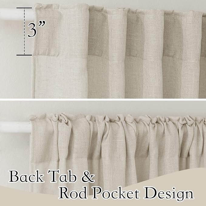 RYB HOME Sheer Curtains 95 inches Long - Image 3