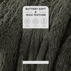 Bedsure GentleSoft Fluffy Olive Green Throw Blanket, Moss Green Decor Cozy Gifts - Image 2