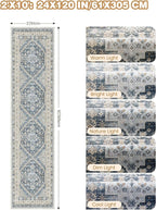 Runner Rug 2x10, Ultra-Thin Kitchen Rugs Non Slip Washable Rugs - Image 2
